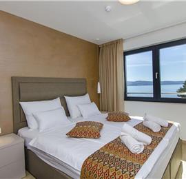 5 bedroom beachfront villa with heated pool near Omis, sleeps 9